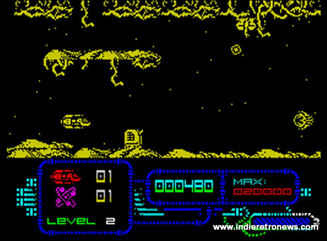 Genesis – A rather cool Arcade Shoot ’em up for the ZX Spectrum by Retroworks